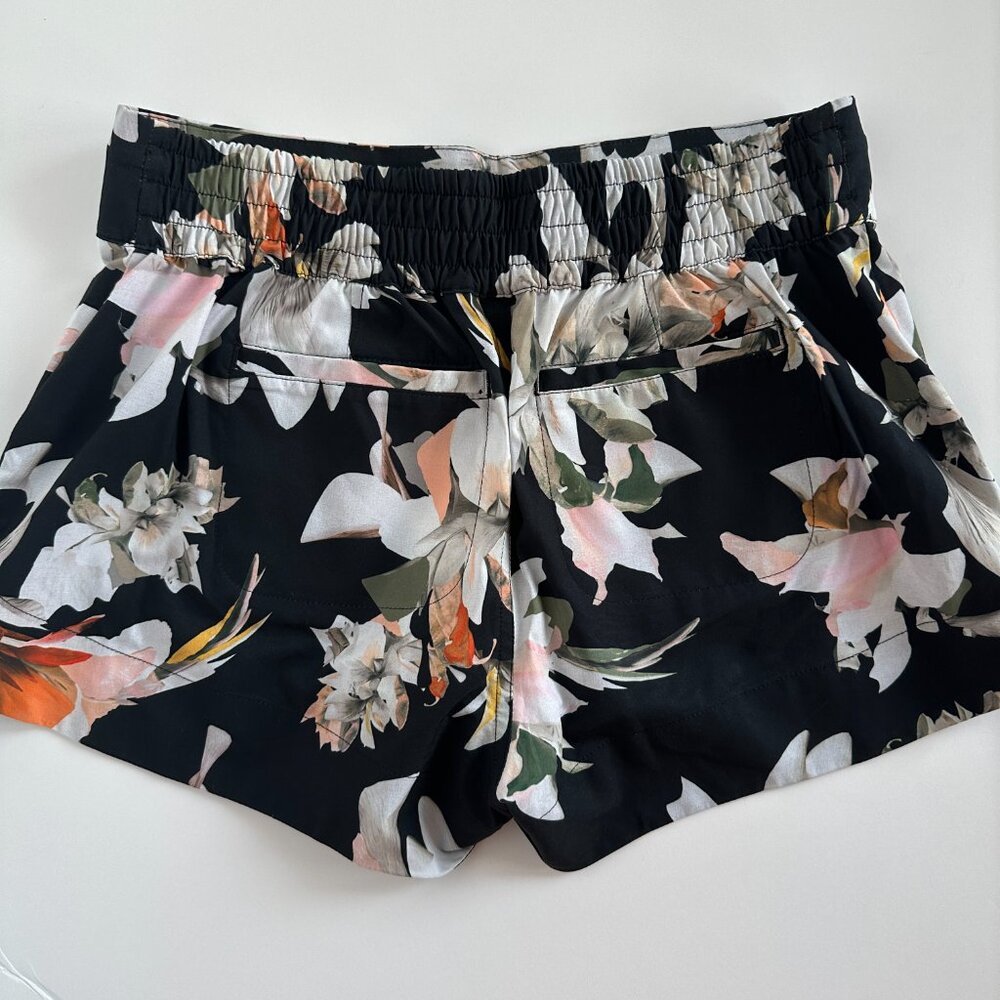 Athleta Hudson Black Floral Boardshorts - Picture 2 of 6